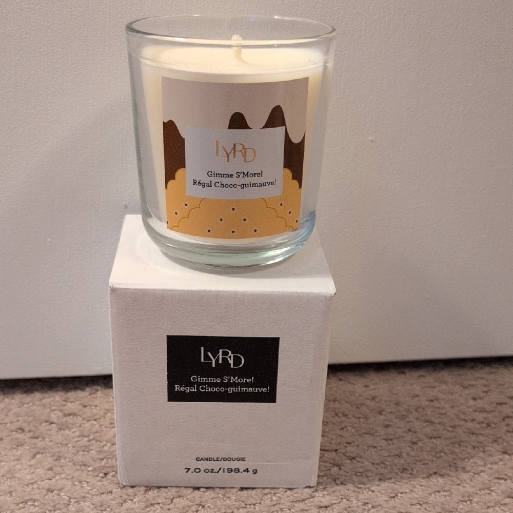 Lyrd Gimme S'More Candle - Cream NWT With Box